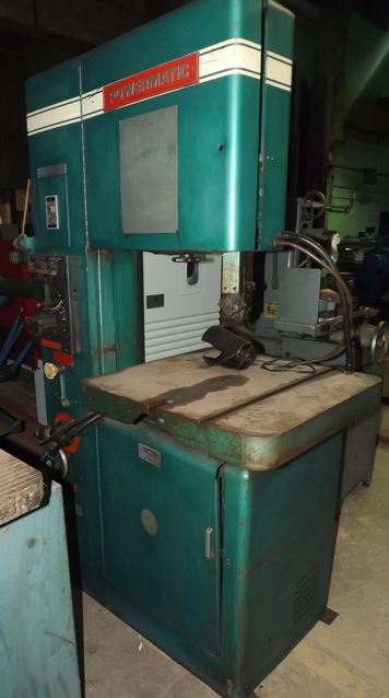 20" POWERMATIC ... VERTICAL BANDSAW ... w/BLADE WELDER